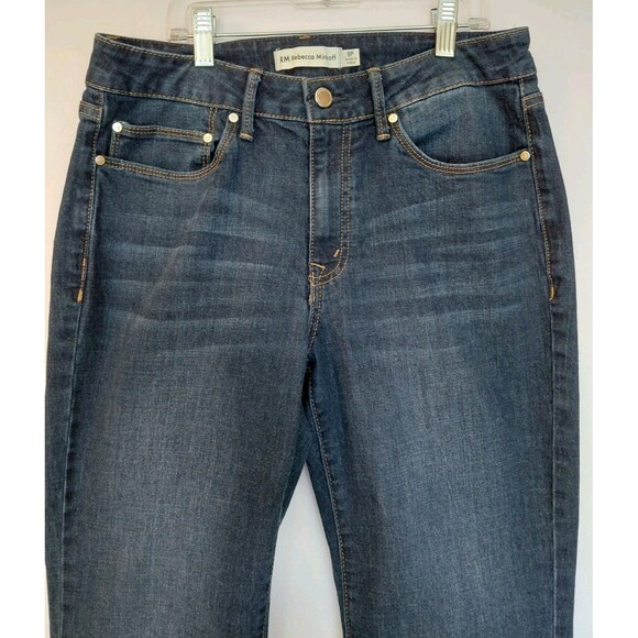 Rebecca Minkoff Size 8P Dark Wash Straight Leg Denim Jeans - Picture 2 of 7